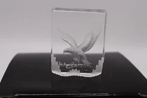 Steinbach Eagle 6799274 Optical Crystal Paperweight  - Picture 1 of 4