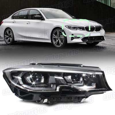 Right LED Headlight For 2019-2021 BMW 3 Series G20 G21 G28 340i 330i 4Pins W/AFS Foto 1 de 4