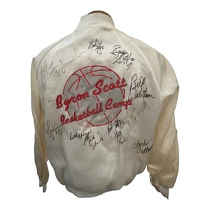 Byron Scott Signed Jacket Basketball Camp LA Lakers Players Bill Walton Vintage - Picture 1 of 24