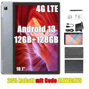 Tablet 2025 Lo último 12GB RAM+128GB ROM Tab 10.1" Android 13 HD Dual SIM 4G LTE 5G - Imagen 1 de 9