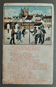 Postcard Hartlepool Shipwrecked Monkey Legend, Folklore.Durham. Postmark 1913 - Picture 1 of 3