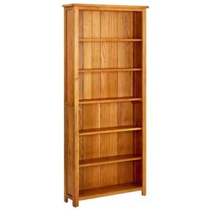 Wooden Bookshelf 6 Shelves Storage Cabinet Book Display Shelf Vintage Bookcase - Picture 1 of 7