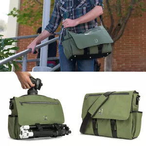 Lencca Waterprood Nylon Travel Camera Bag With Laptop Compartment Crossbody Bag - Picture 1 of 13
