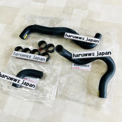 OEM Toyota Chaser JZX100 Heater Water Hose 3pcs With Clips Set Genuine 1JZ-GTE - Изображение 1 из 4