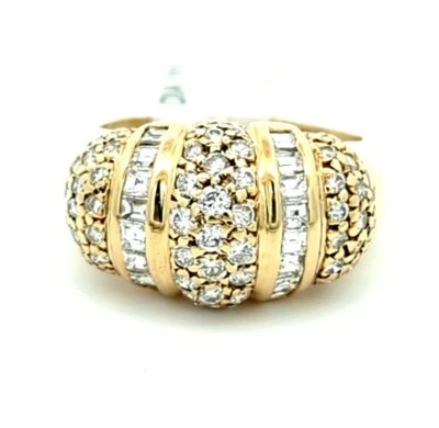 Video 1.20CT 14K Gold Natural Round Cut Diamond Engagement Ring Italian  - Image 1 of 4