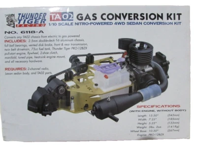 Tamiya TA02 1/10 Conversion kit by Thunder Tiger, no Kyosho, no OS Speed, r/c - Immagine 1 di 4