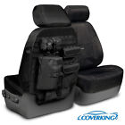 NEW Tactical Ballistic Solid Black Seat Covers w/Molle System / 5102069-24