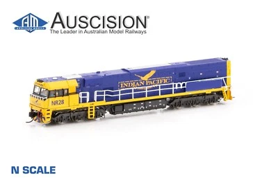 Auscision (NNR-19) NR28 Indian Pacific MK3 - Blue/Yellow - N Scale - Image 1 of 2