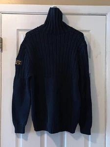 VINTAGE TURTLE NECK POLO JEANS CO. RALPH LAUREN XL BLUE SWEATER - Picture 1 of 4