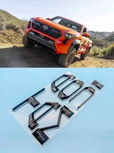 Black with chrome Base Tailgate letters compatible with TOYOTA TACOMA 24 25 - Bild 1 von 7