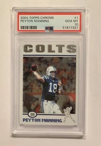 PEYTON MANNING, 2004 Topps cromo #1, PSA 10 gemas como nuevo, Indianapolis Colts  - Imagen 1 de 4