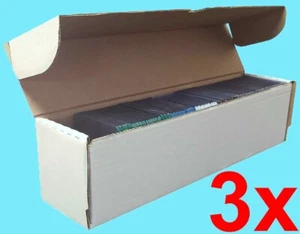 3 BCW 14 INCH 210 TOPLOADER CARDBOARD STORAGE BOX TRADING CARD Sports Baseball - Picture 1 of 3