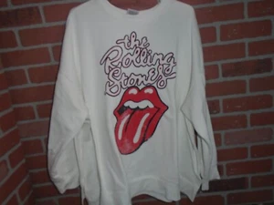 THE ROLLING STONES WOMANS SIZE 3X (24W-26W) LOGO SWEATSHIRT-WORN 1 TIME - Picture 1 of 3