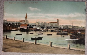 Kingston Co. Dublin East Pier Peacock Series Boats Vintage Postcard - Bild 1 von 2