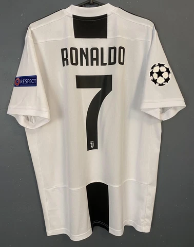 CHAMPIONS LEAGUE RONALDO JUVENTUS 2018/2019 SOCCER FOOTBALL SHIRT JERSEY SIZE L Cover
