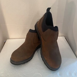 NEW Carhartt Oxford Romeo CMS4190 Men's 14 Wide Brown Waterproof Hard Toe Shoe - Picture 1 of 22