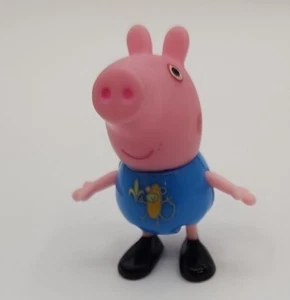 2003 Blue Banana Monkey Shirt George 2" Jazwares figura de acción Peppa Pig - Imagen 1 de 3