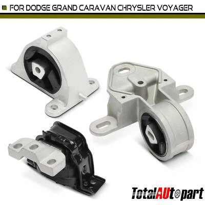Крепление двигателя и коробки передач 3x для Chrysler Town & Country Dodge Caravan - Изображение 1 из 4