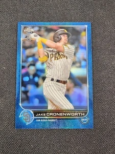 2022 Topps Chrome Ben Baller Jake Cronenworth #172 Blue Refractors 72/75 Padres - Picture 1 of 2