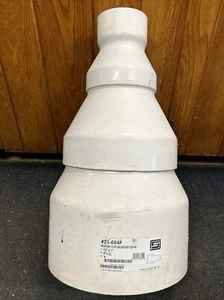 12” X 4” CONCENTRIC REDUCER PVC SCH 40 DWV HUB X HUB 12.75 4.50 Spears 429-664F - Picture 1 of 12