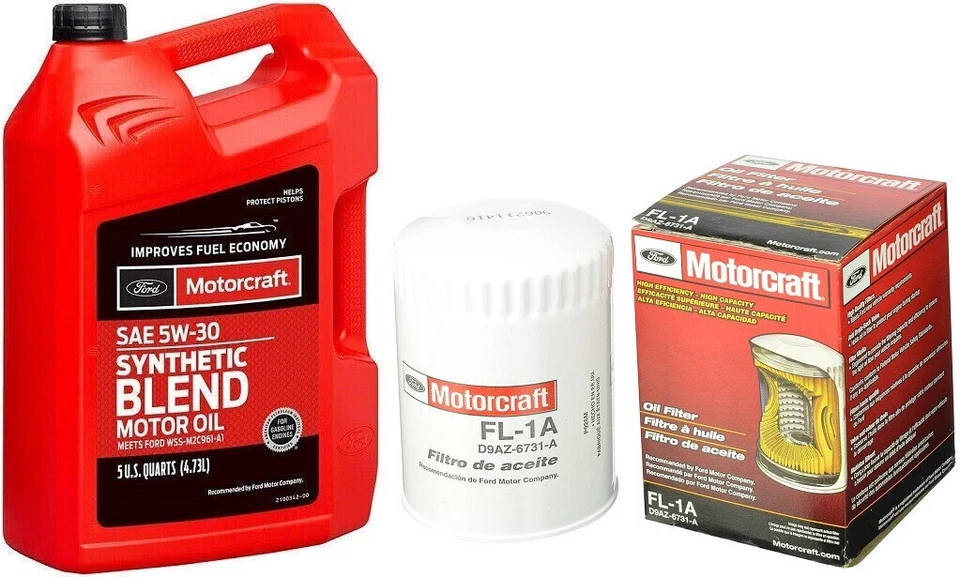 Kit de cambio de aceite Motorcraft con filtro Fl-1A y mezcla sintética 5qts 5w30 Motorcraft Foto 1 de 1