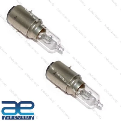 2 Units 12V 35/35W Motorcycle Headlamp Headlight Halogen M-5 Bulb BA20D Type - Image 1 of 4