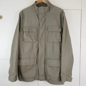 Men's M&S Khaki Utility Chore Field Cargo Jacket XL 50" - Picture 1 of 12