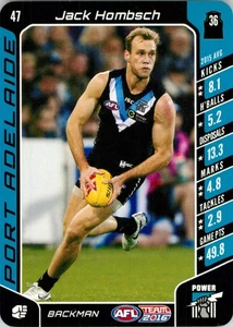 2016 Port Adelaide Power AFL TeamCoach Card - Jack Hombsch - Picture 1 of 3