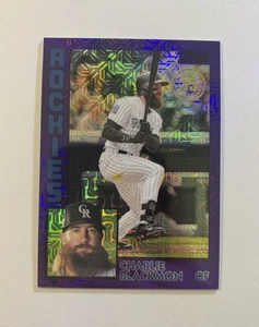 2019 Topps 35th Anniversary Mojo Silver Pack Charlie Blackmon Purple #’d /75 - Picture 1 of 2