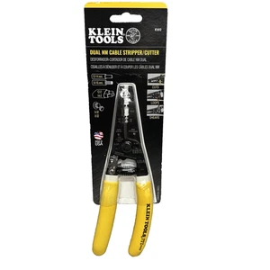 Klein Tools K1412 Dual NM Cable Stripper/Cutter Yellow 12-16 AWG 12-2 14-2 USA - Picture 1 of 10