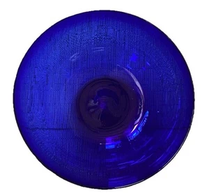 Vintage Cobalt Blue Glass Bowl Made In Mexico - Picture 1 of 6