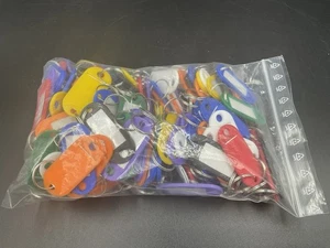 Schlüsselanhänger farbig sortiert 100 Stück Restposten - Bild 1 von 2