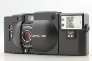 Meter Works [Near MINT] Olympus XA Rangefinder Black Film Camera A11 Flash JAPAN - Picture 1 of 18