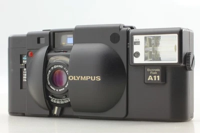 New Seal [Near MINT] Olympus XA Rangefinder Black Film Camera A11 Flash JAPAN - Image 1 of 4