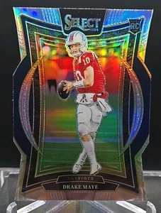 2024 Select Football Concourse Level Drake Maye Silver Die Cut Prizm RC #27-Pats - Picture 1 of 2