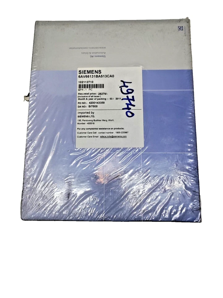 *NEU* Siemens WinCC flexible 2008 Runtime 128 Powertags 6AV6613-1BA51-3CA0 - Bild 1 von 1