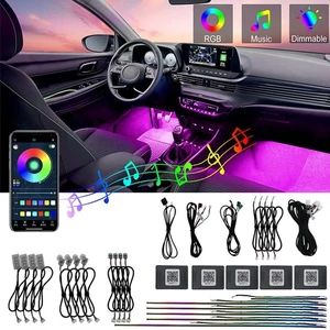 18in1 Symphony Car Atmosphere Interior Hidden Acrylic Fiber Optic Ambient Light - Picture 1 of 13