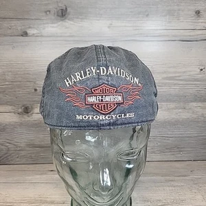 Medium Harley Davidson Motorcycles Zeitungsjunge Cabbie Mütze schwarz bestickt - Bild 1 von 10