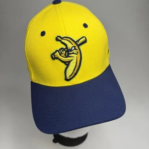 Savannah Bananas Hat Cap Fitted Mens XL Yellow Navy MILB Baseball Zephyr Banana - Picture 1 of 11