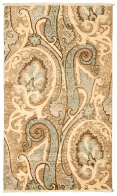Grey Traditional 3'0" x 5'0" Oriental Hand-knotted Wool Area Rug - Image 1 of 4
