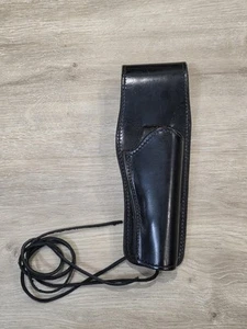 Vintage Bucheimer Black Leather Holster BML-6 With Lace - Picture 1 of 6