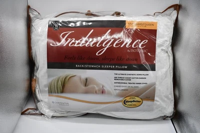 CARPENTER COMPANY Indulgence by Isotonic Synthetic Down Back/ Stomach Pillow, Standard / Queen