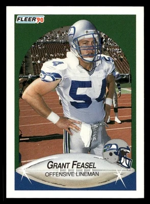 1990 Fleer Grant Feasel #265 Seattle Seahawks - Image 1 of 2