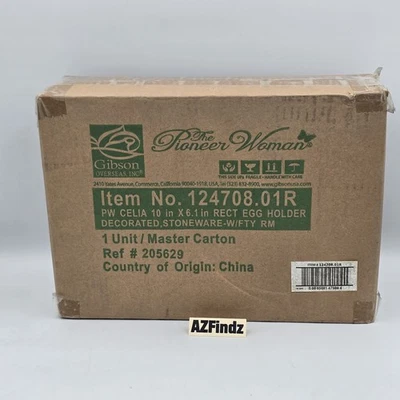 Porta 15 huevos de gres Pioneer Woman Celia azul cobalto - nuevo sellado Foto 1 de 4