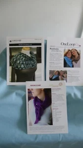 Lot 3 new Scarf Patterns/Knit-Crochet - Picture 1 of 5