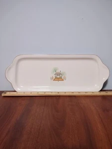 Vintage GUY DEGRENNE Limoges White Oval Serving Cake Tray Plate Made In France - Bild 1 von 6