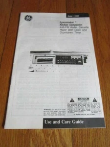 GE SPACEMAKER FM/AM Companion Radio Gebrauchs- und Pflegeanleitung NUR Handbuch Modell 7-4265 - Bild 1 von 4
