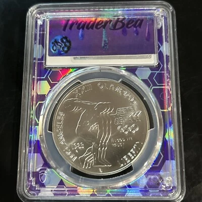 1983-D Olympic Silver Commemorative Dollar MS69 PCGS Mint State 69 - Image 1 of 4