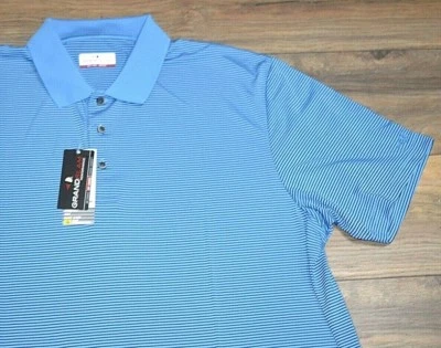 Рубашка для гольфа GRAND SLAM Performance легкий уход солнце UPF 50 впитывающая Малибу синяя - Изображение 1 из 2