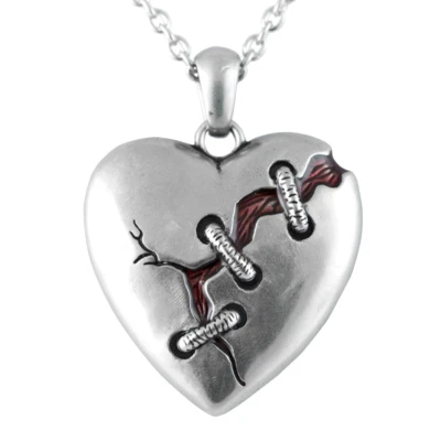 Heart Necklace Cure For A Broken Heart Pendant Stainless Steel Jewelry Controse - Image 1 of 4